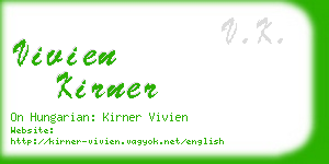 vivien kirner business card